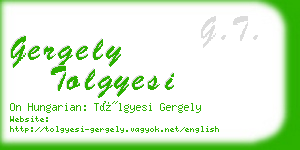 gergely tolgyesi business card
